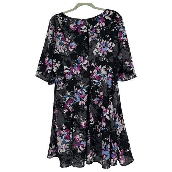 Torrid Floral Fit and Flare Floral Dress Career Business Size 18 - Picture 2 of 6